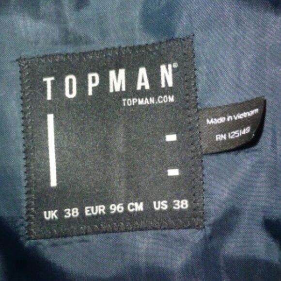 Topman Classic Modern Blazer / Sport Jacket – Size US 38 – RN125149 - Picture 7 of 15